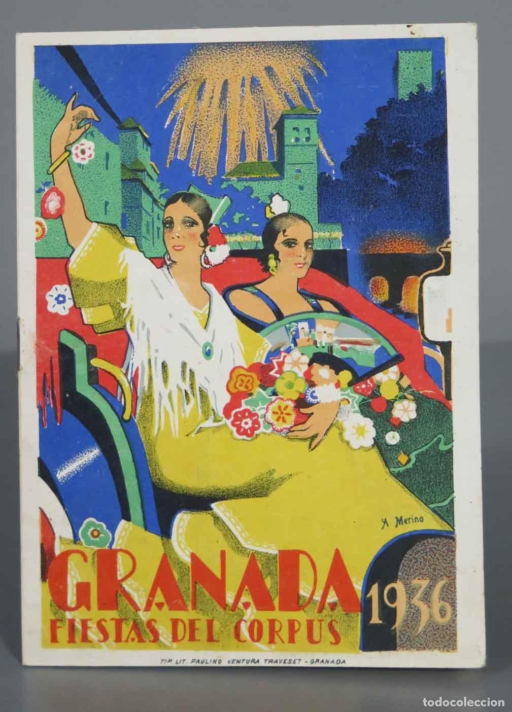 Libros antiguos: PROGRAMA. CORPUS CHRISTI 1936. GRANADA - Foto 1