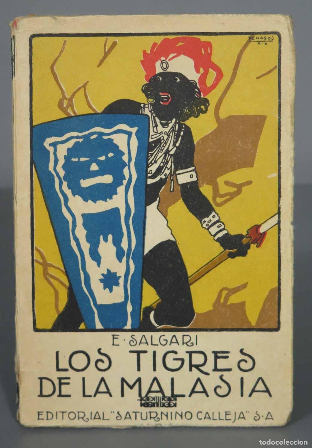 Libros antiguos: LOS TIGRES DE MALASIA. SALGARI - Foto 1