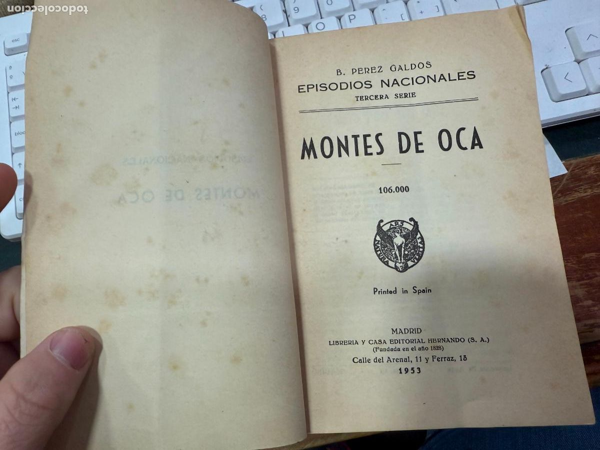 Libros antiguos: LIBRO MONTES DE OCA A&Ntilde;O 1953 - 256 PAG - Foto 2