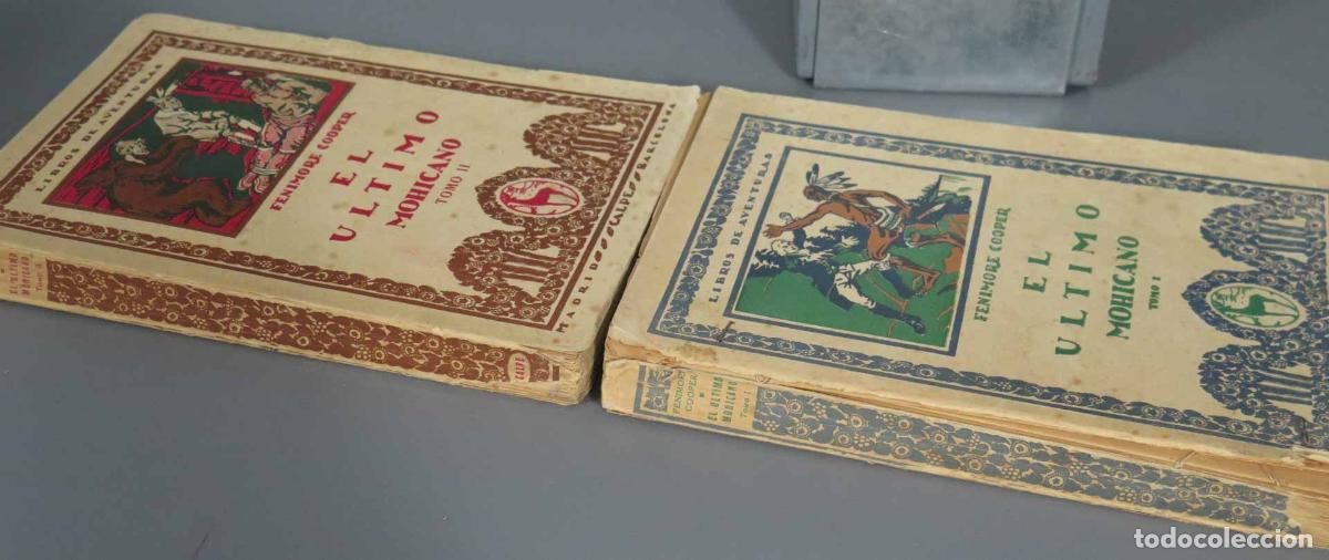 Libros antiguos: El &Uacute;ltimo Mohicano COOPER. 1921. 2 TOMOS - Foto 2