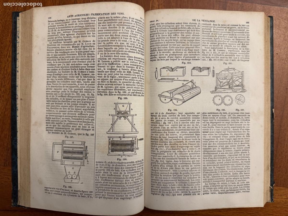 Libros antiguos: Maison Rustique du 19 si&egrave;cle. Tomos 2 y 3 Par&iacute;s - Foto 7