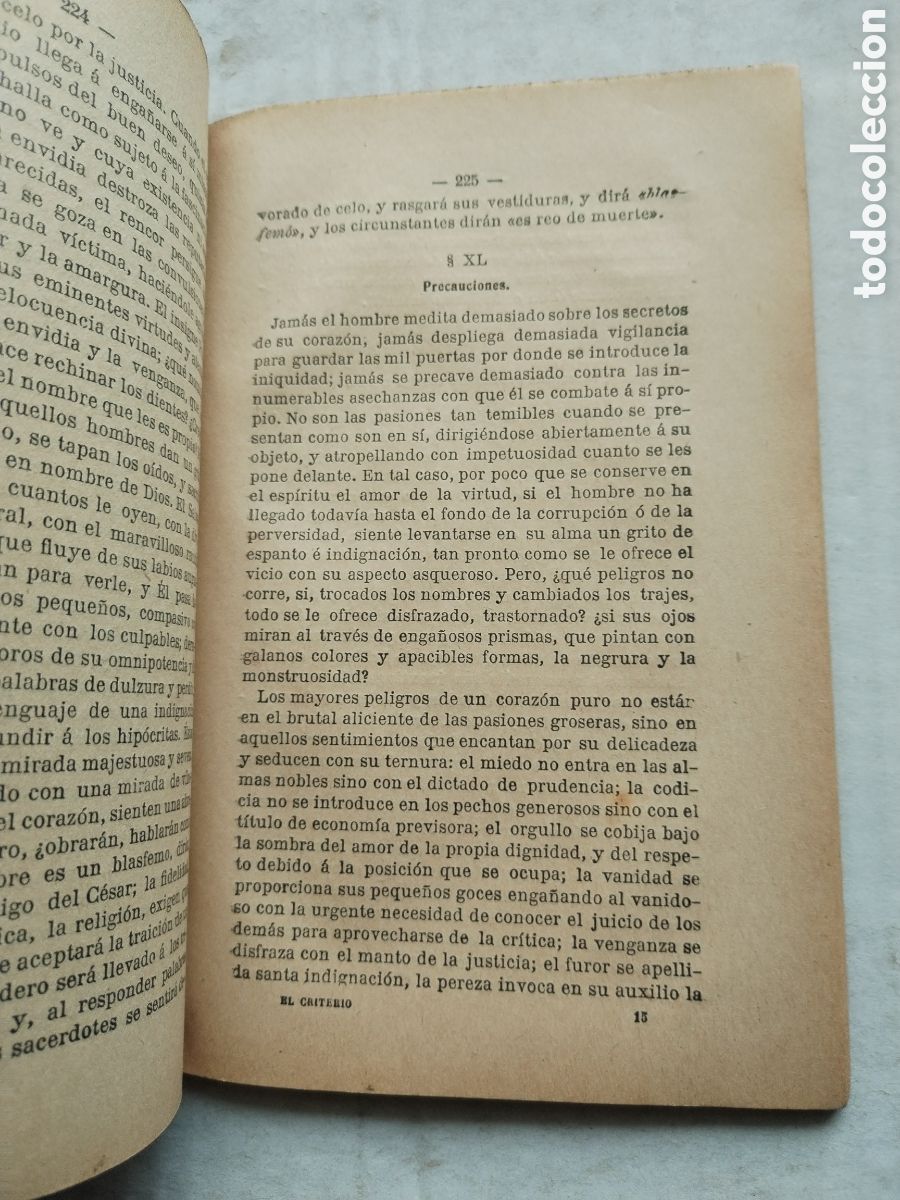 Libros antiguos: EL CRITERIO/JAIME BALMES - Foto 4