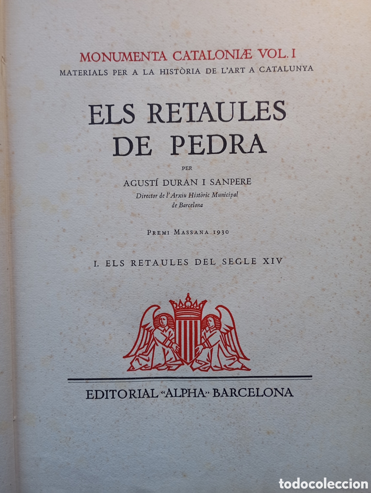 Libros antiguos: Els retaules de pedra, 2 vol. - Foto 3
