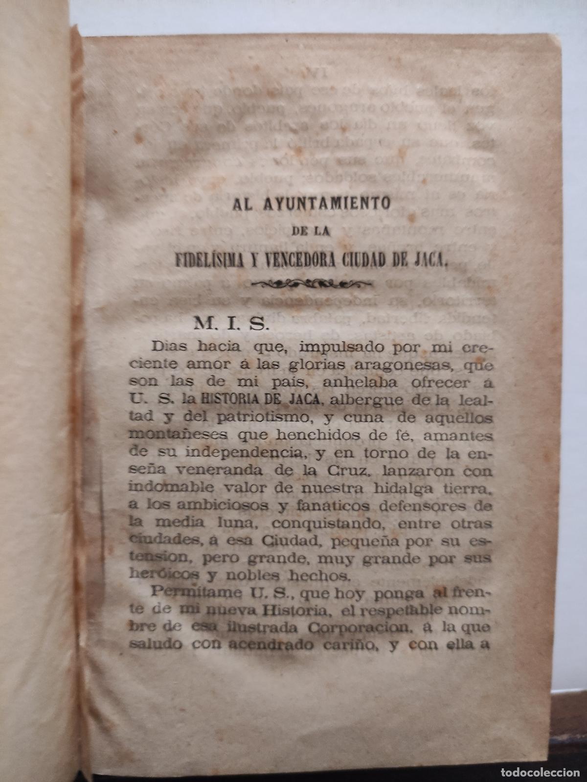Libros antiguos: HISTORIA DE JACA - COSME BLASCO - circa 1875 - Foto 3