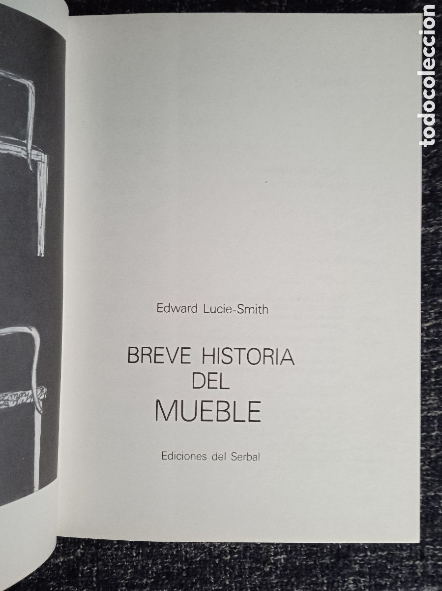 Libros antiguos: Breve historia del mueble. / Edward Lucie-Smith - Foto 2