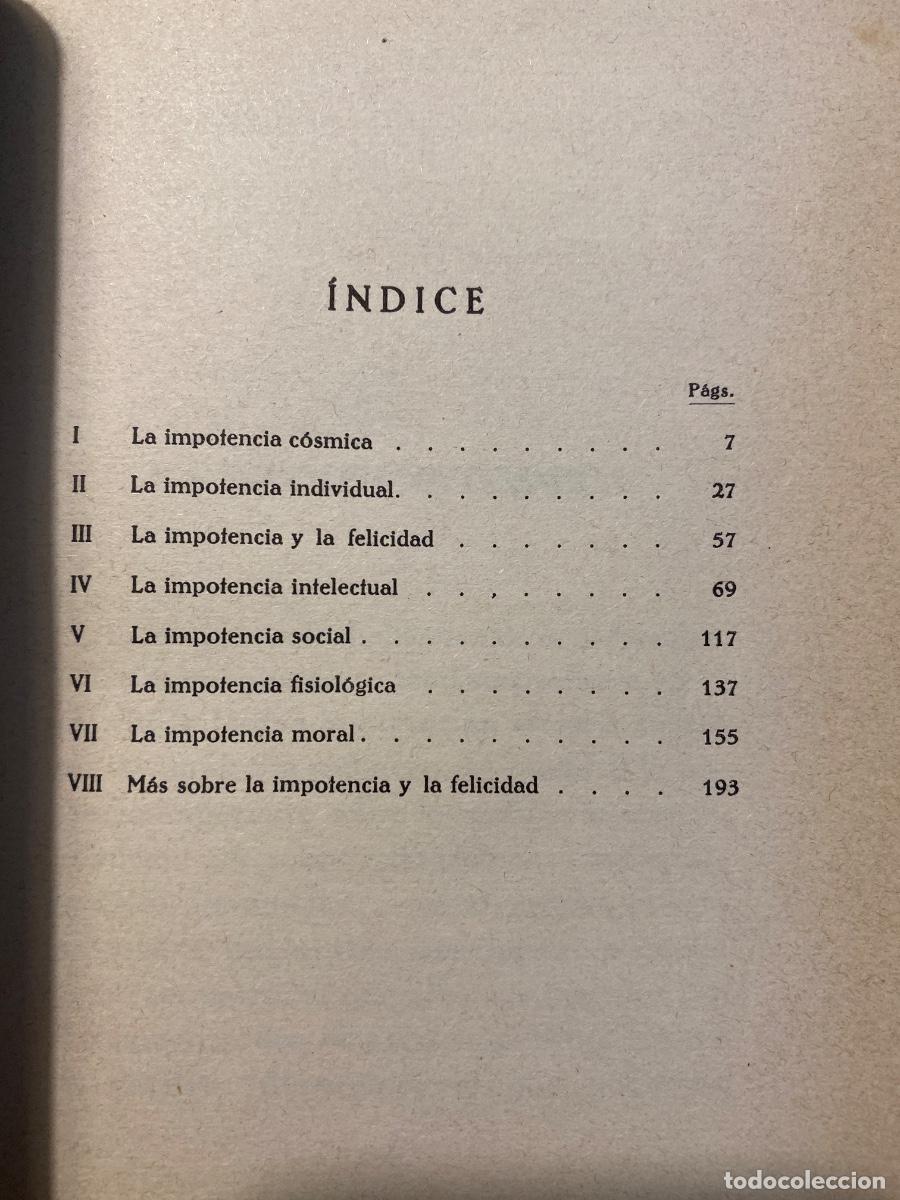 Libros antiguos: EL HOMBRE IMPOTENTE. CHARLES RICHET. - Foto 3