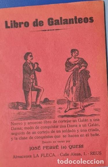 Libros antiguos: LIBRO DE GALANTEOS- LA FLECA DE REUS - Foto 1