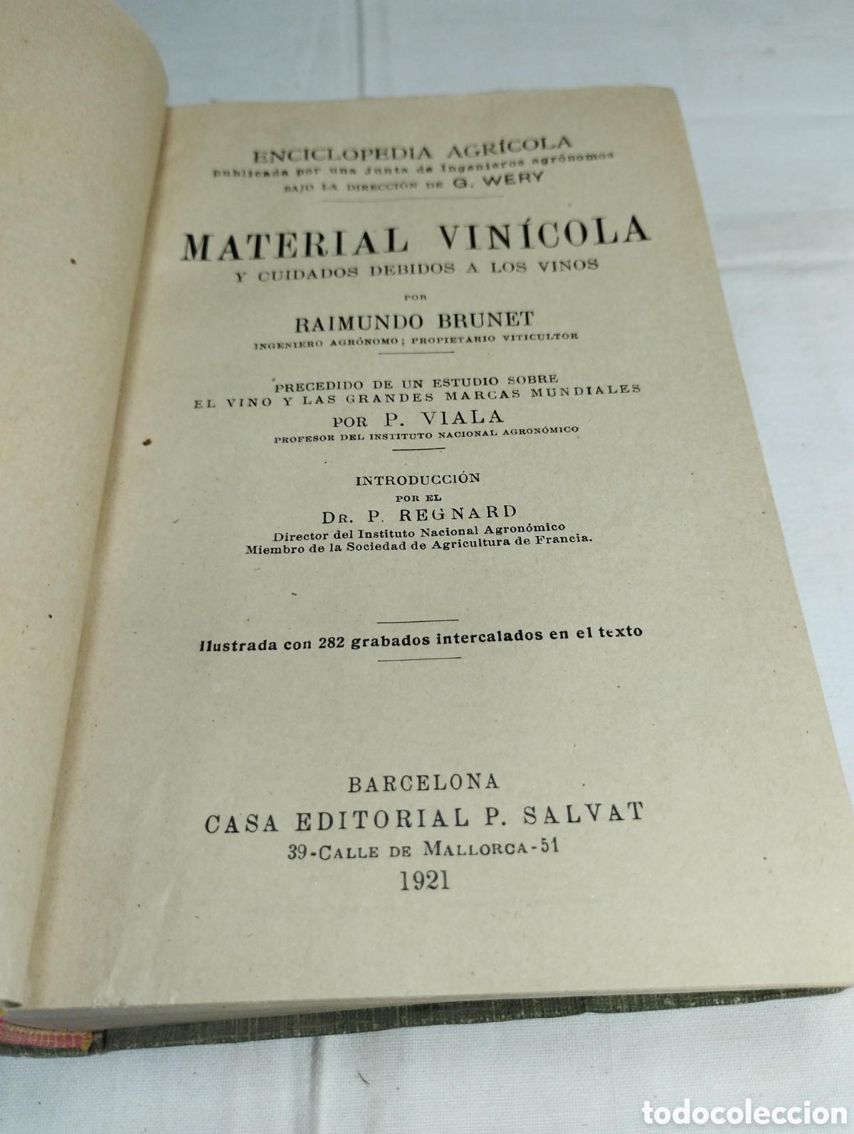 Libros antiguos: Material vin&iacute;cola. R. Brunet, 1921 - Foto 3