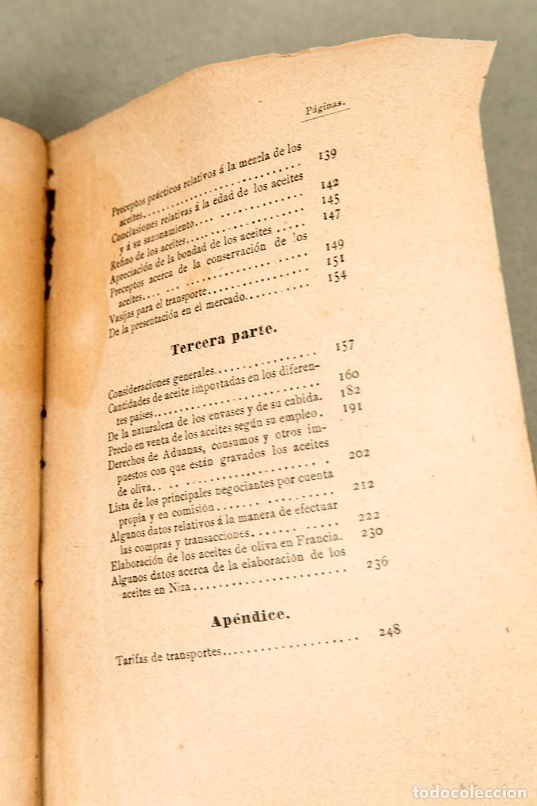 Libros antiguos: EL ACEITE DE OLIVAS - ALEJANDRO BIZZARRI - 1900 - Foto 12