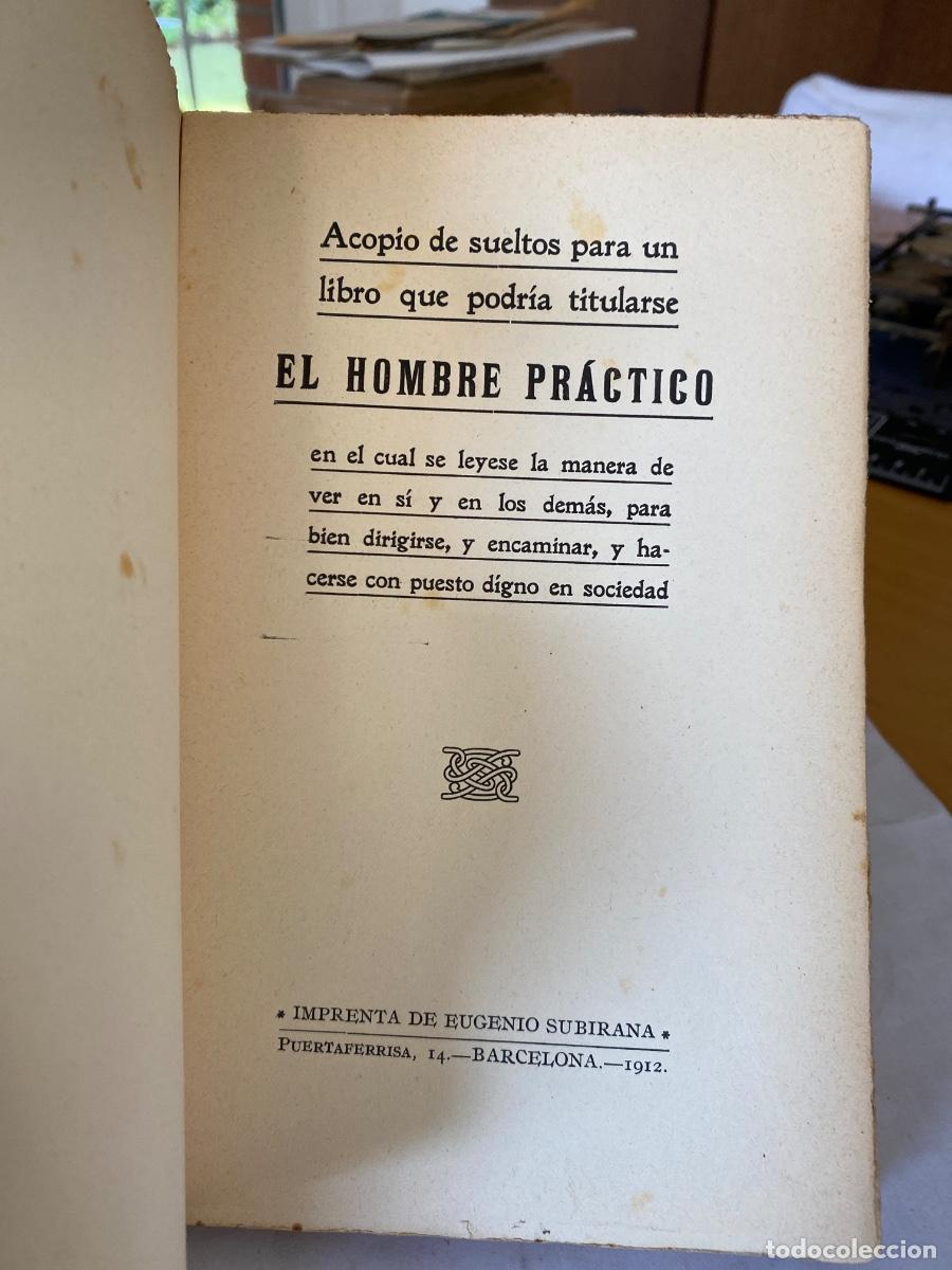 Libros antiguos: EL HOMBRE PRACTICO R. ARACNE 1912 - Foto 3