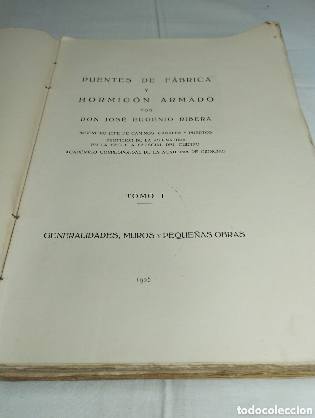 Libros antiguos: Puentes de f&aacute;brica. Jos&eacute; Eugenio Ribera, 1924 - Foto 2