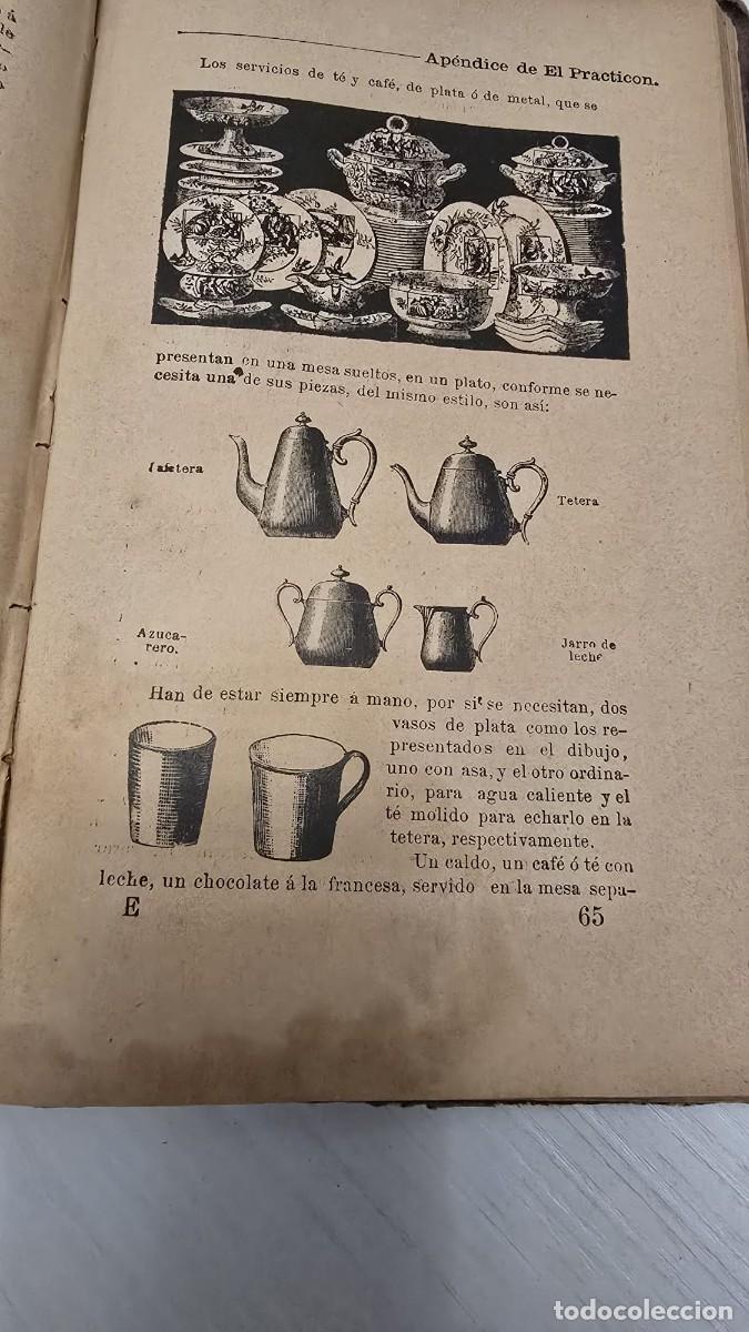 Libros antiguos: Libro de Cocina &rdquo;El Practic&oacute;n&rdquo; de &Aacute;ngel Muro - Foto 3