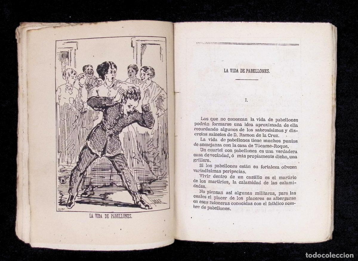 Libros antiguos: ESCENAS C&Oacute;MICAS DE LA VIDA MILITAR. - L&Oacute;PEZ CARRAFA, E. - Foto 2