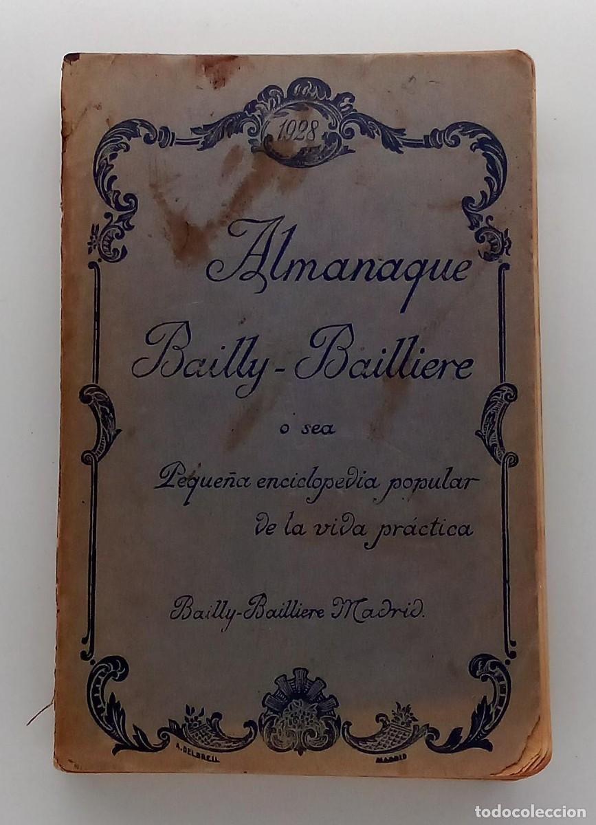 Libros antiguos: ALMANAQUE BAILLY-BAILLIERE 1928 - Foto 1