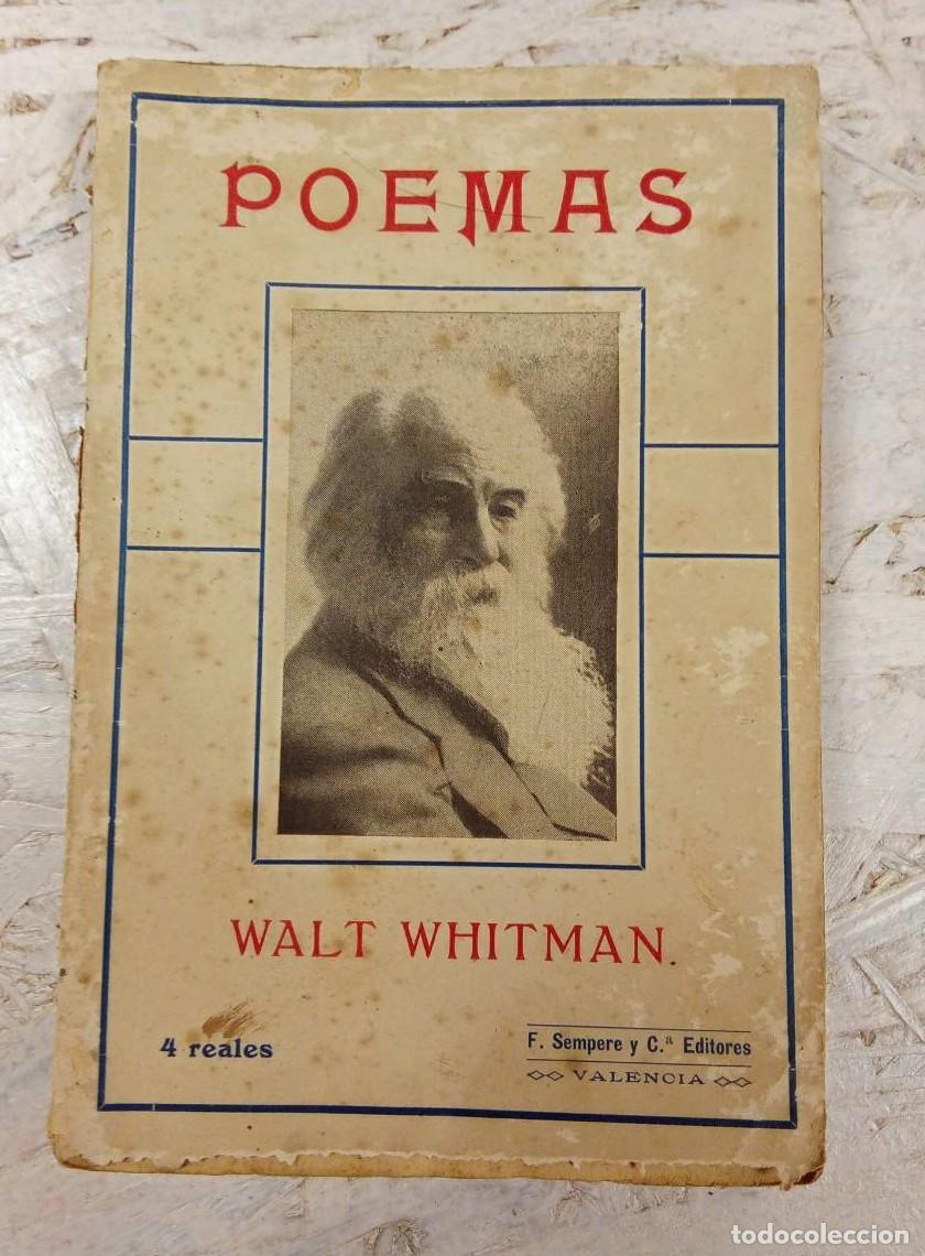 Libros antiguos: POEMAS - WALT WHITMAN (1910)(T) - - Foto 1