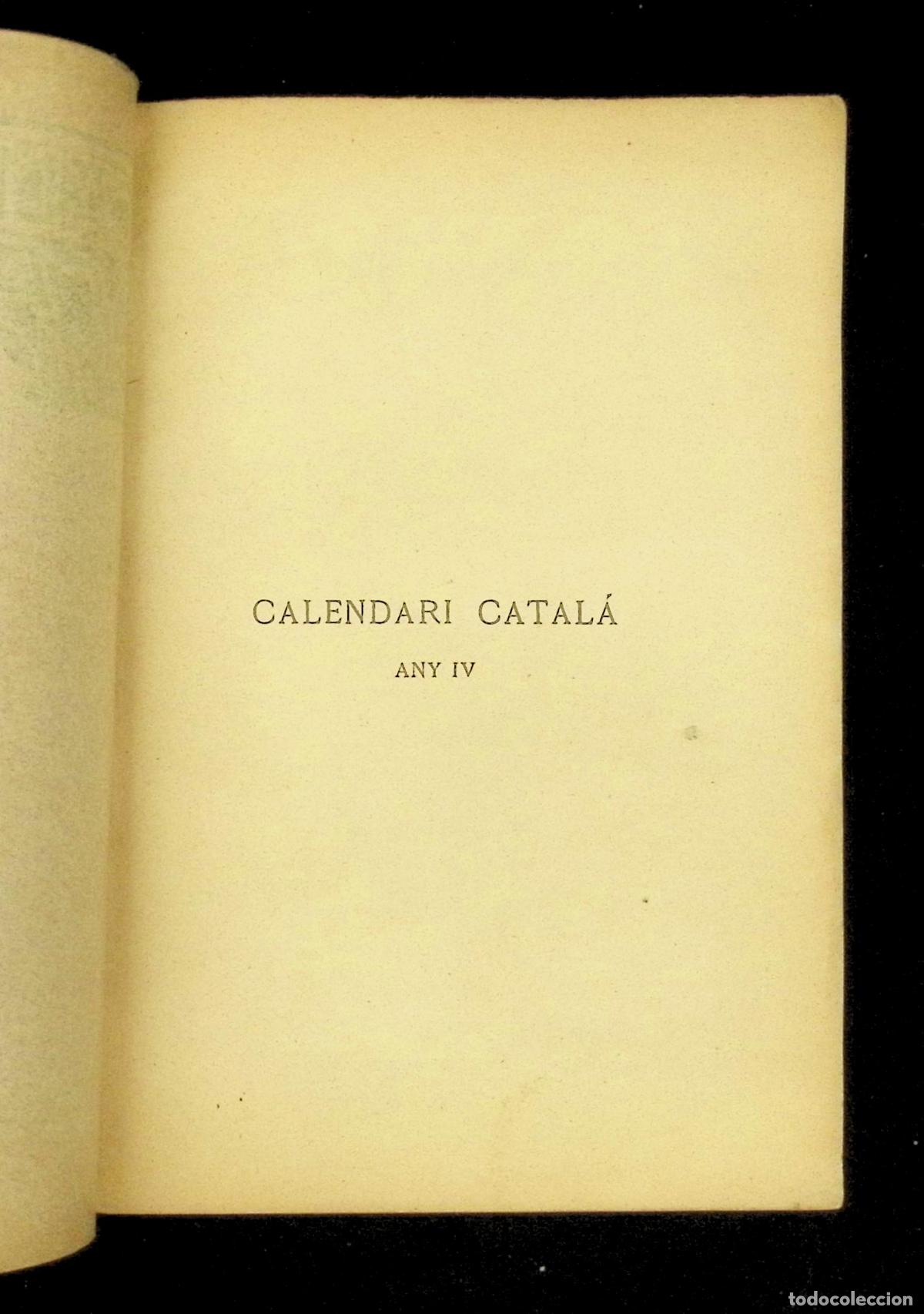 Libros antiguos: CALENDARI CATAL&Agrave; PER A LANY 1901. - Foto 2