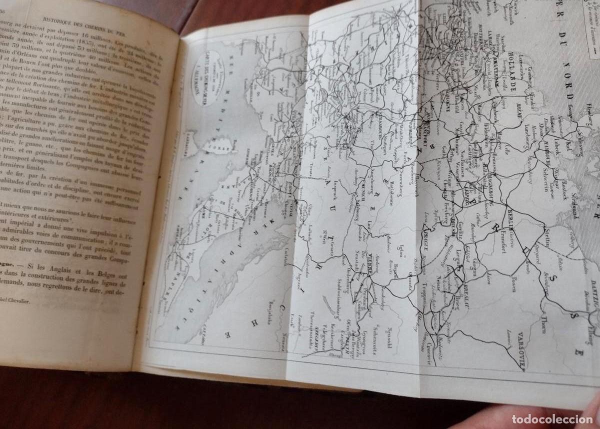 Libros antiguos: Chemins de Fer (Caminhos de Ferro) 1858 - Foto 6