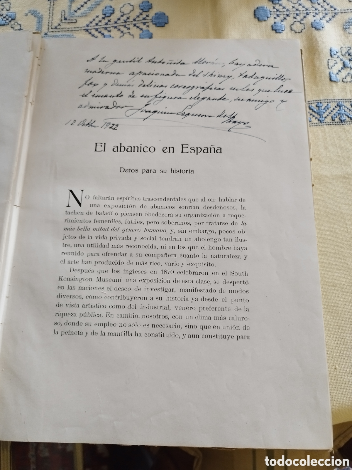 Libros antiguos: Libro EXPOSICI&Oacute;N DE EL ABANICO EN ESPA&Ntilde;A&rdquo; - Foto 4