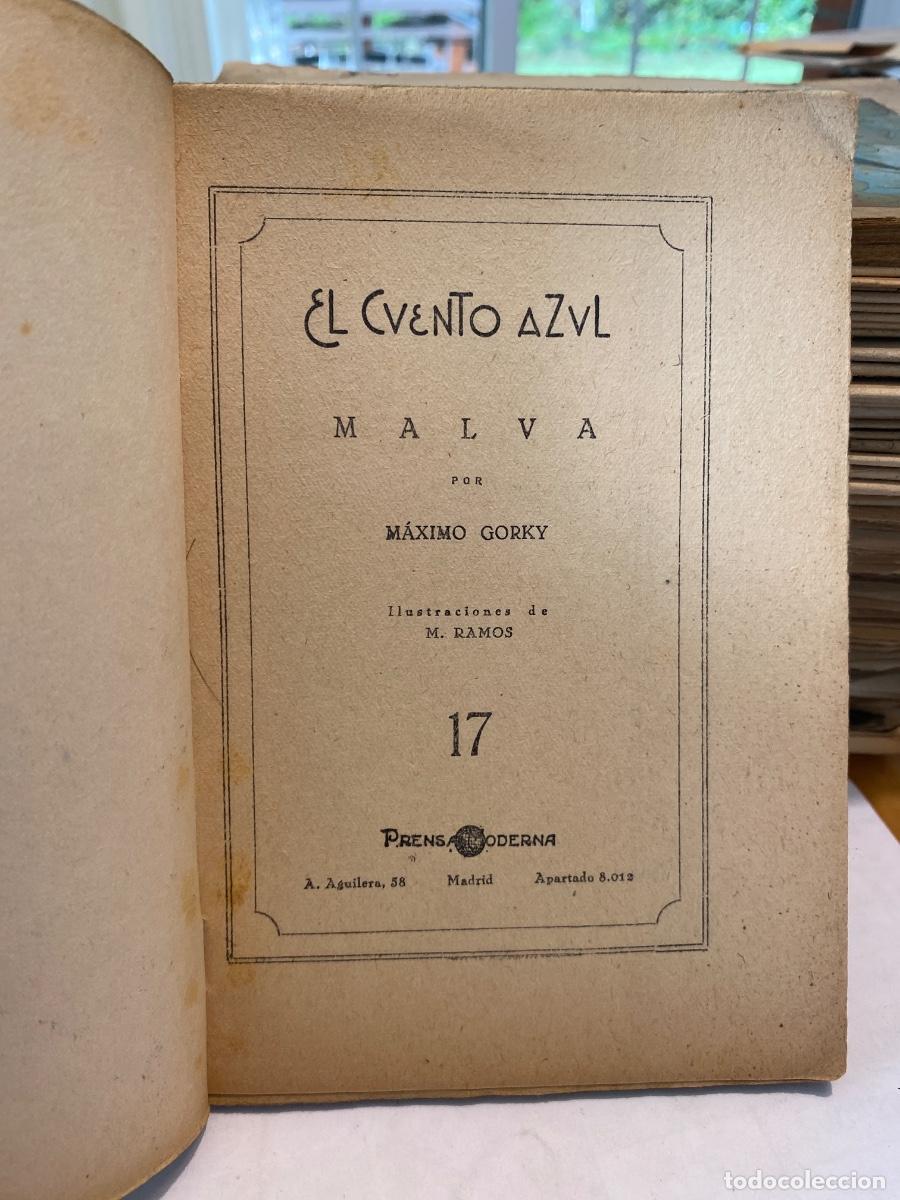 Libros antiguos: EL CUENTO AZUL N&ordm; 17 : MALVA; MAXIMO GOARKI - Foto 2