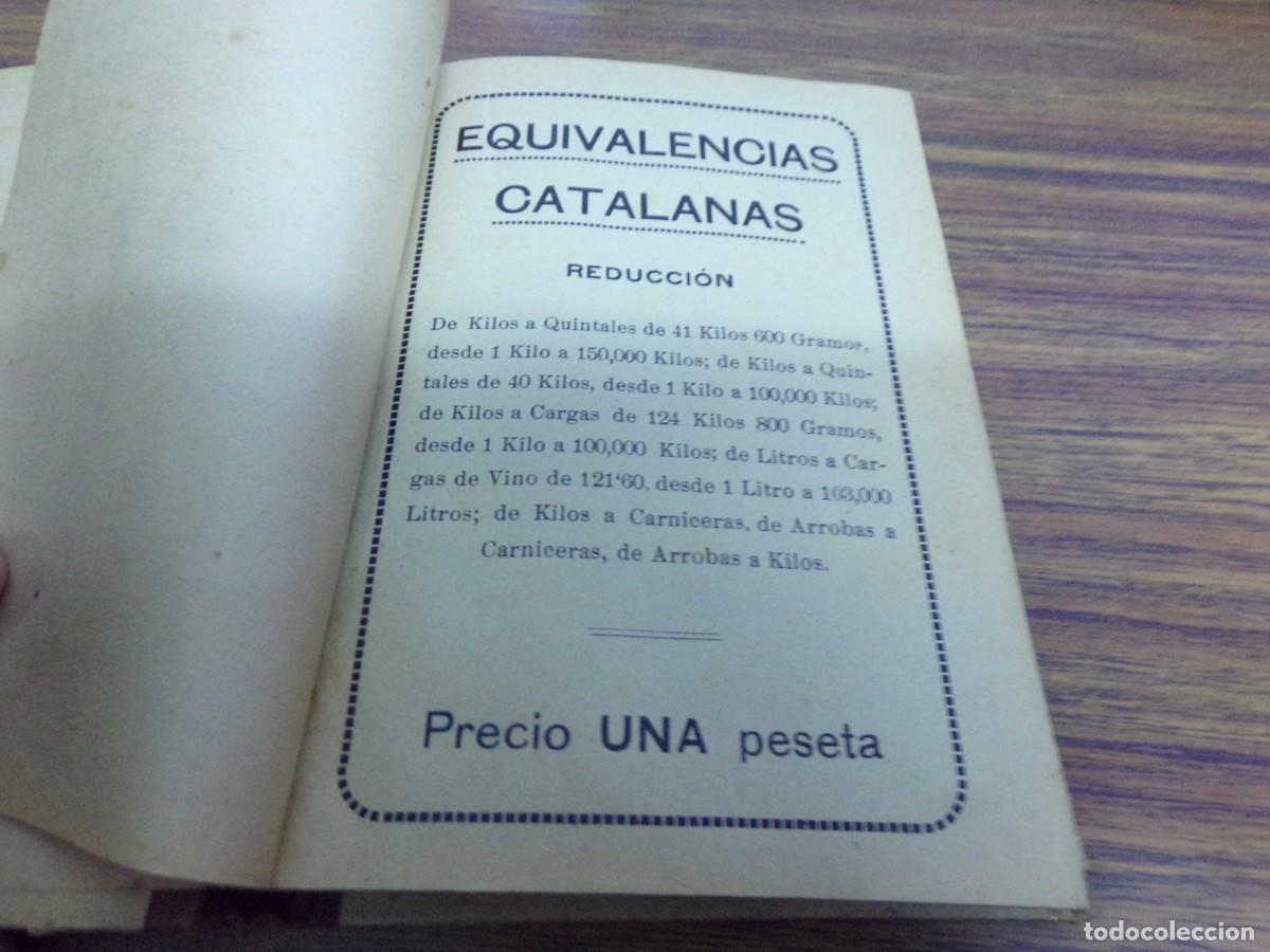 Libros antiguos: EQUIVALENCIAS CATALANAS - A&ntilde;o 1915 - Foto 2