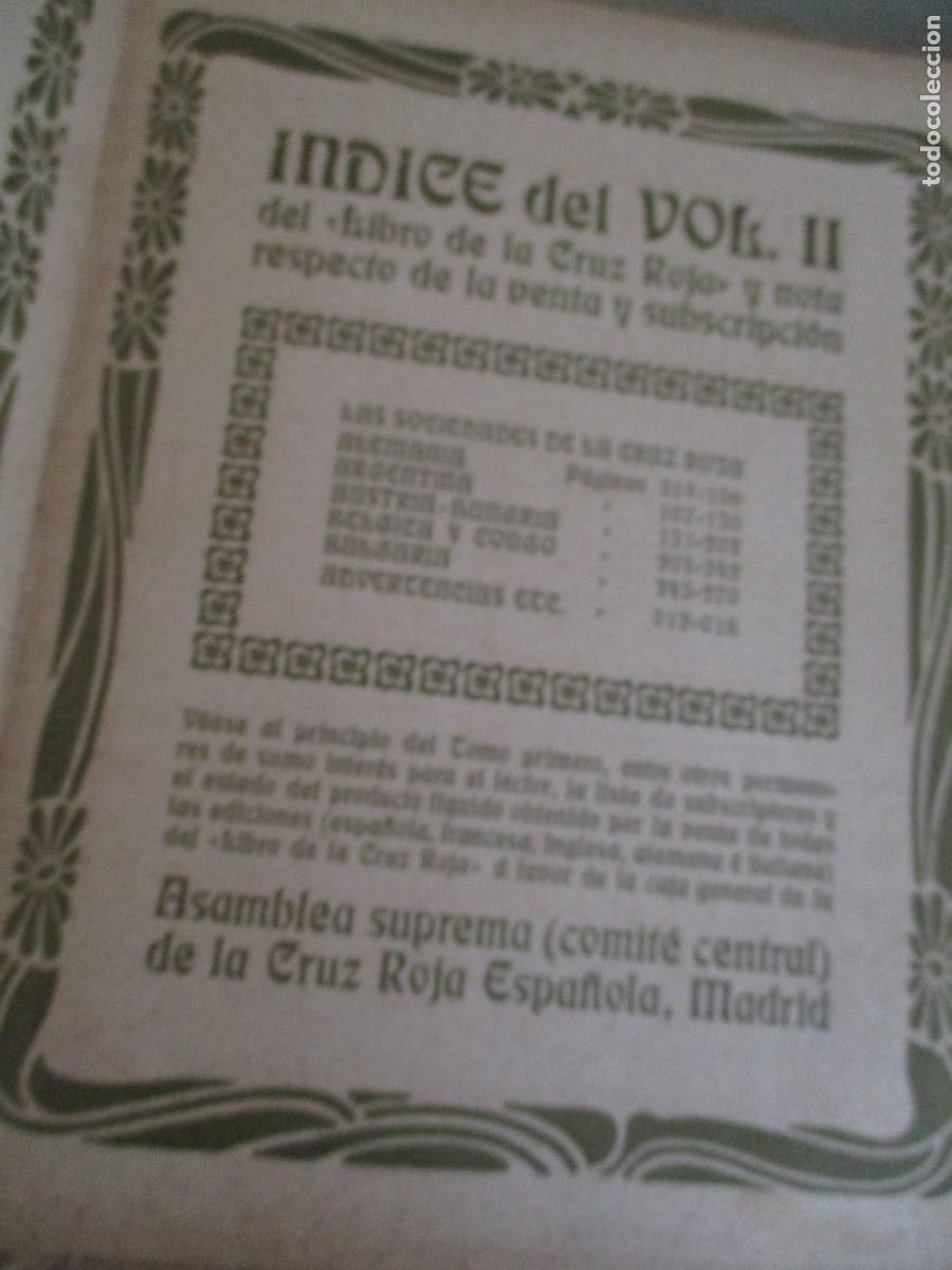 Libros antiguos: TOMO II DEL LIBRO DE LA CRUZ ROJA - Foto 20
