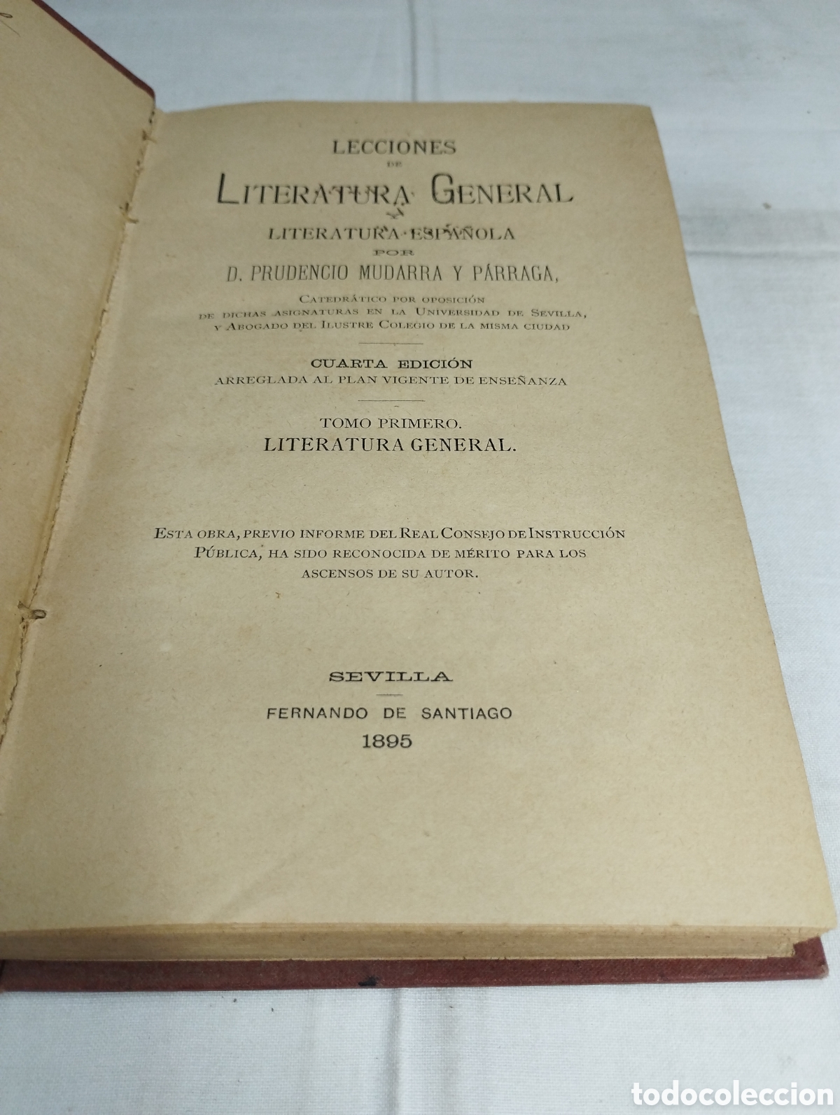 Libros antiguos: Literatura General. Prudencio Mudarra, 1895 - Foto 2