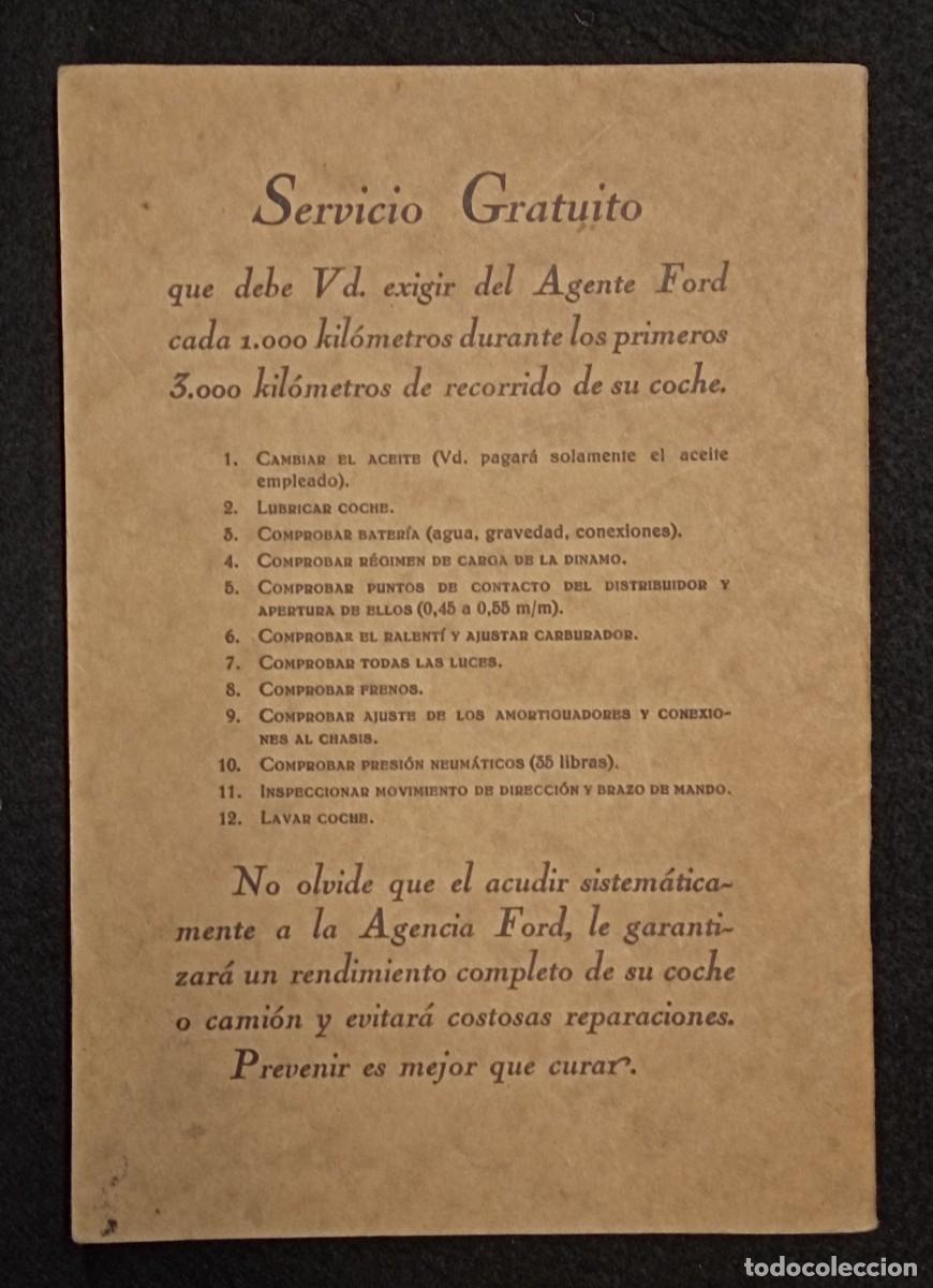 Libros antiguos: Libro Instrucciones FORD-A. En castellano. 1928. - Foto 2