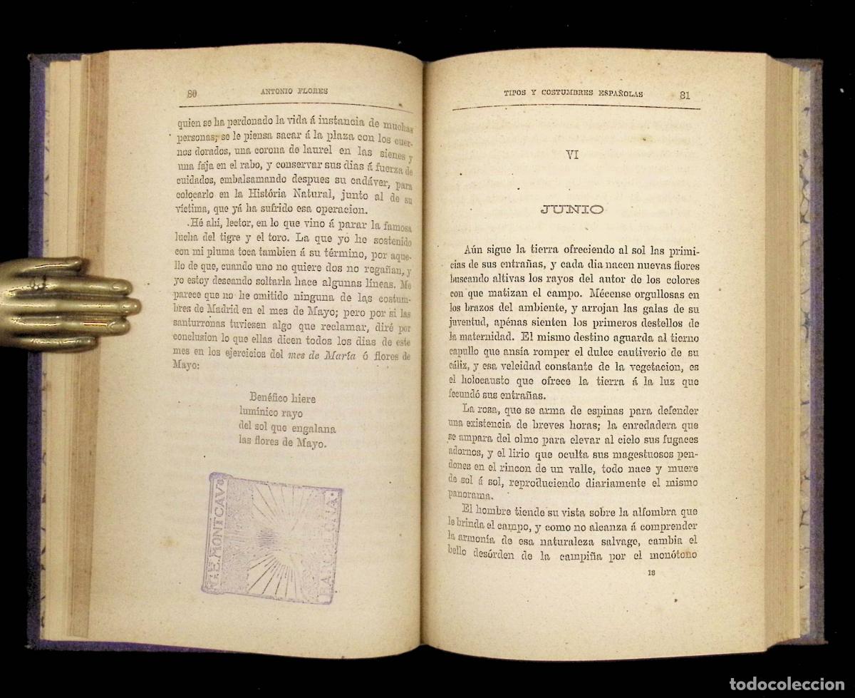 Libros antiguos: TIPOS Y COSTUMBRES ESPA&Ntilde;OLAS. - FLORES, Antonio. - Foto 3