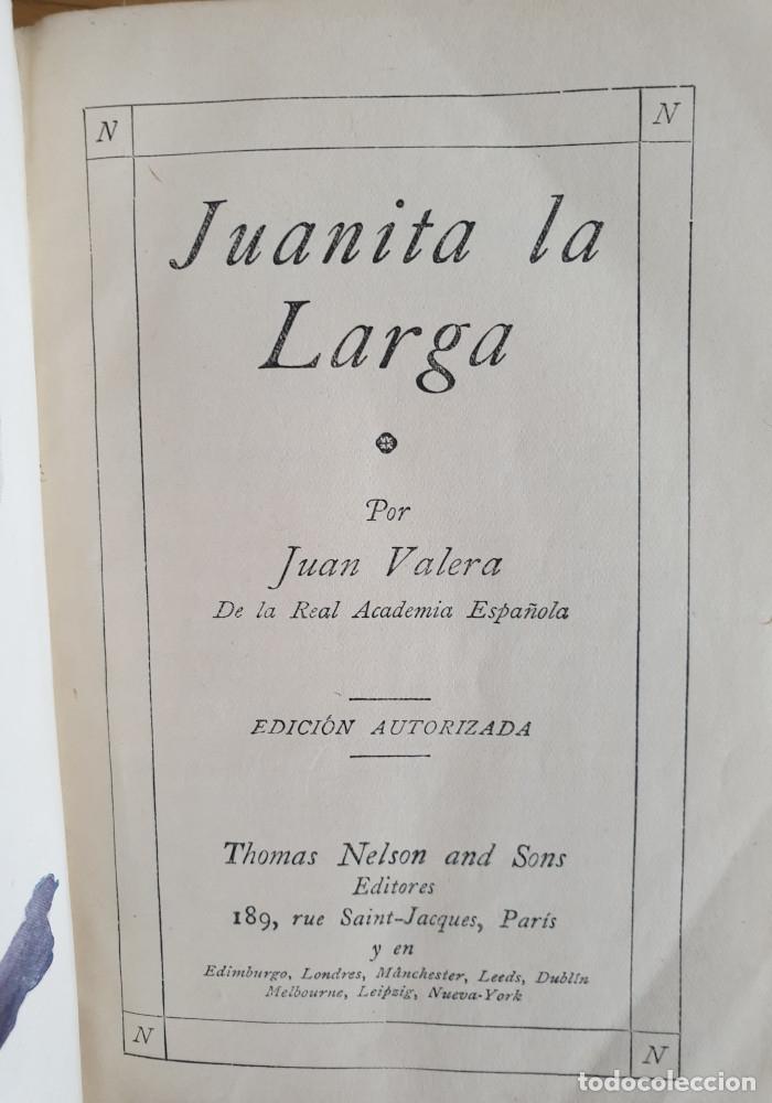 Libros antiguos: JUANITA LA LARGA - Juan Valera - Foto 3