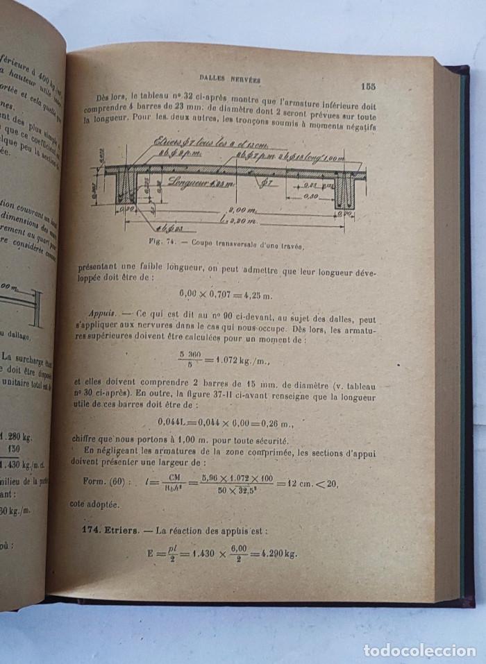 Libros antiguos: EXEMPLES DE CALCULS DE CONSTRUCTIONS EN BR&Eacute;TON ARM&Eacute; - L&eacute;on Cosyn - Foto 4