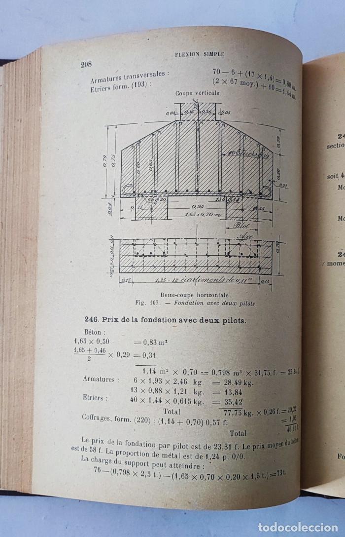 Libros antiguos: EXEMPLES DE CALCULS DE CONSTRUCTIONS EN BR&Eacute;TON ARM&Eacute; - L&eacute;on Cosyn - Foto 5