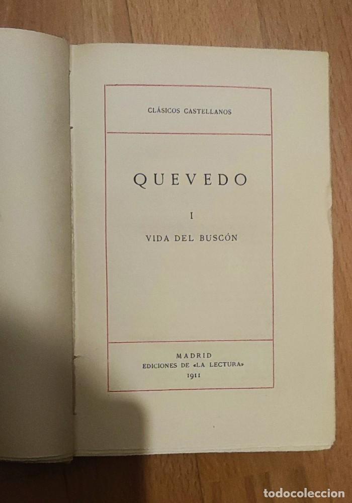 Libros antiguos: LA VIDA DEL BUSC&Oacute;N - Francisco De Quevedo - Foto 3