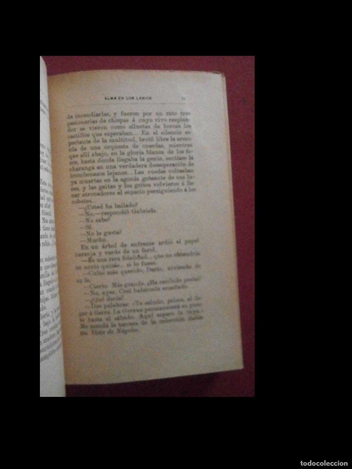 Libros antiguos: Alma en los labios. Novela. Felipe Trigo - Foto 3
