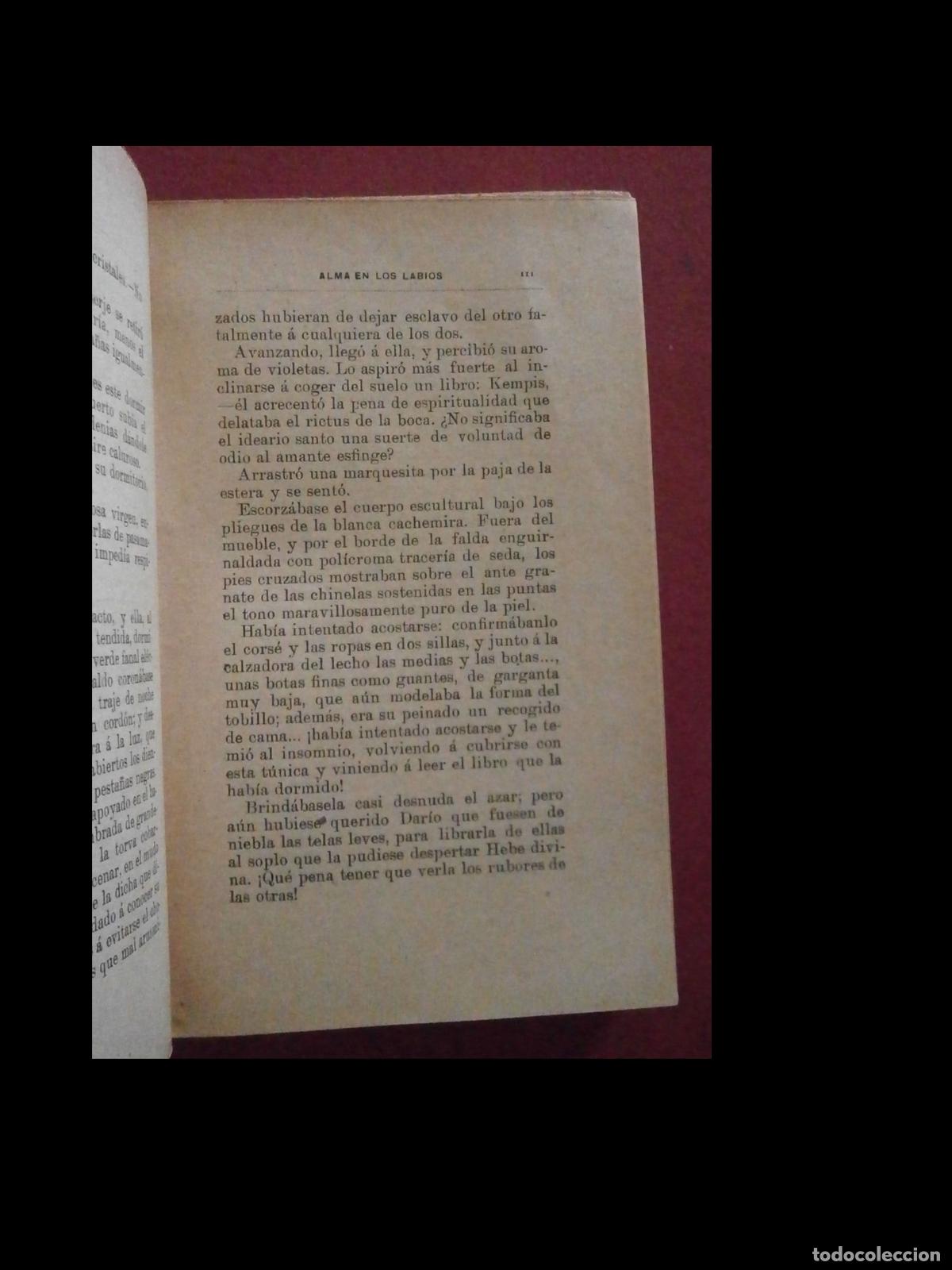 Libros antiguos: Alma en los labios. Novela. Felipe Trigo - Foto 4