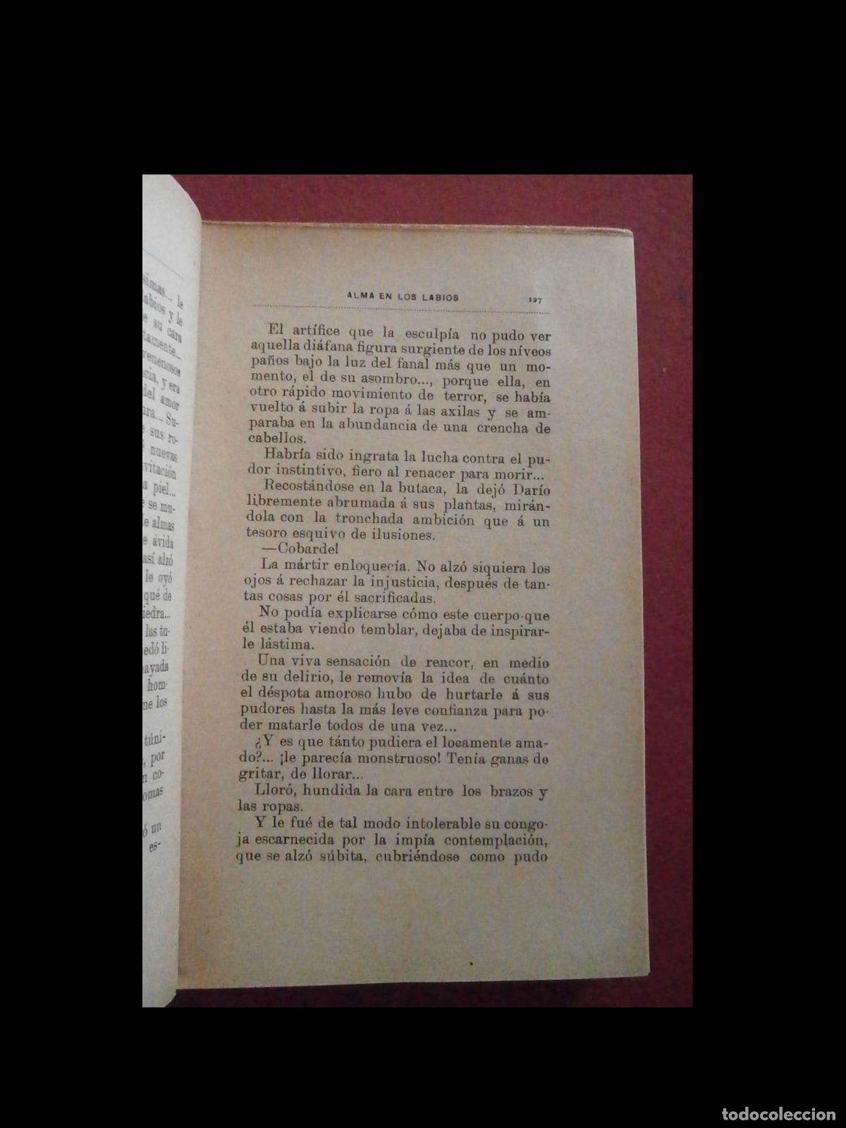Libros antiguos: Alma en los labios. Novela. Felipe Trigo - Foto 5