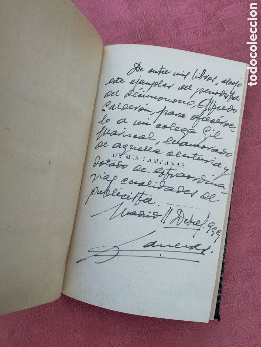 Libros antiguos: De mis campa&ntilde;as. Alfredo Calder&oacute;n. 1899. - Foto 3