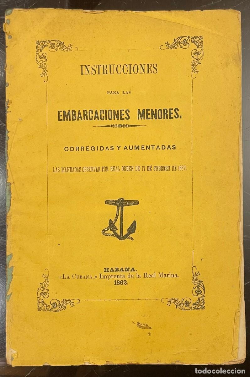 Livres anciens: Instrucciones para las Embarcaciones Menores