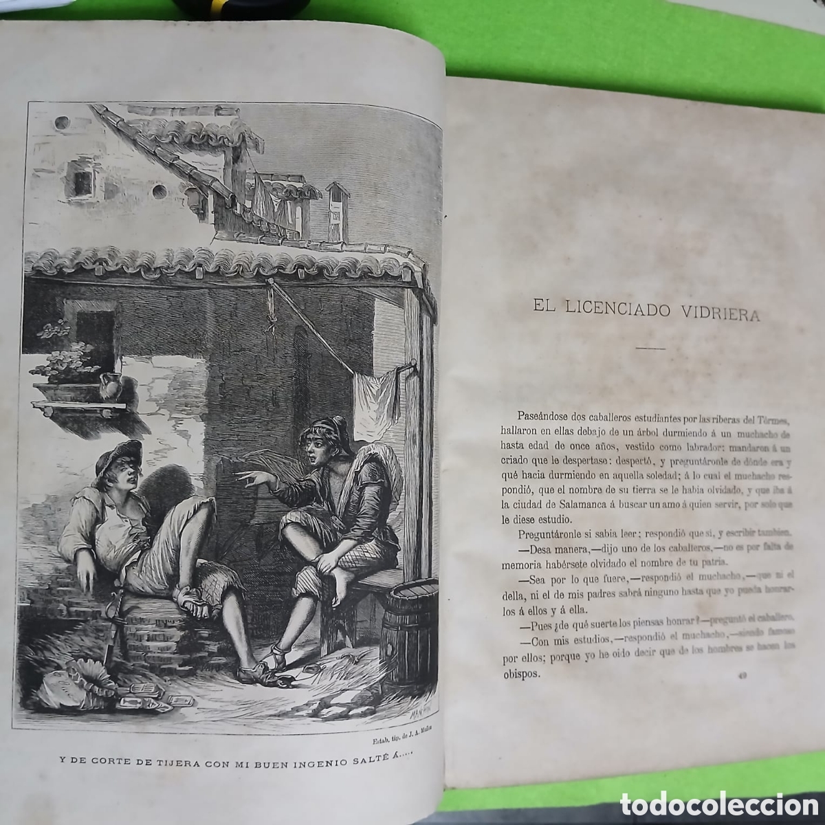 Libros antiguos: Novelas Ejemplares, 1876 ed. Lujo Cervantes - Foto 5