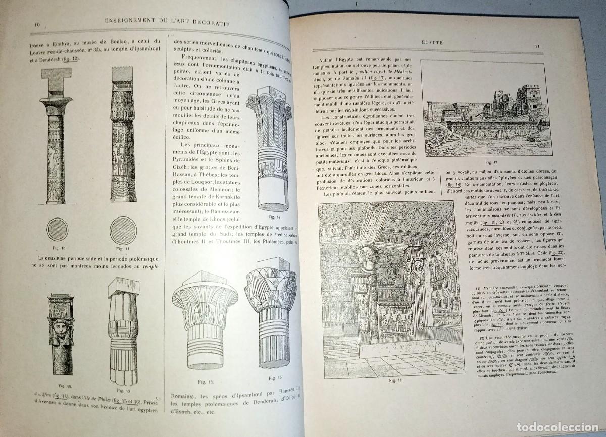 Libros antiguos: ENSEIGNEMENT DES ARTS D&Eacute;CORATIVES - Foto 3