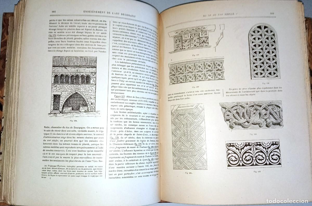 Libros antiguos: ENSEIGNEMENT DES ARTS D&Eacute;CORATIVES - Foto 4