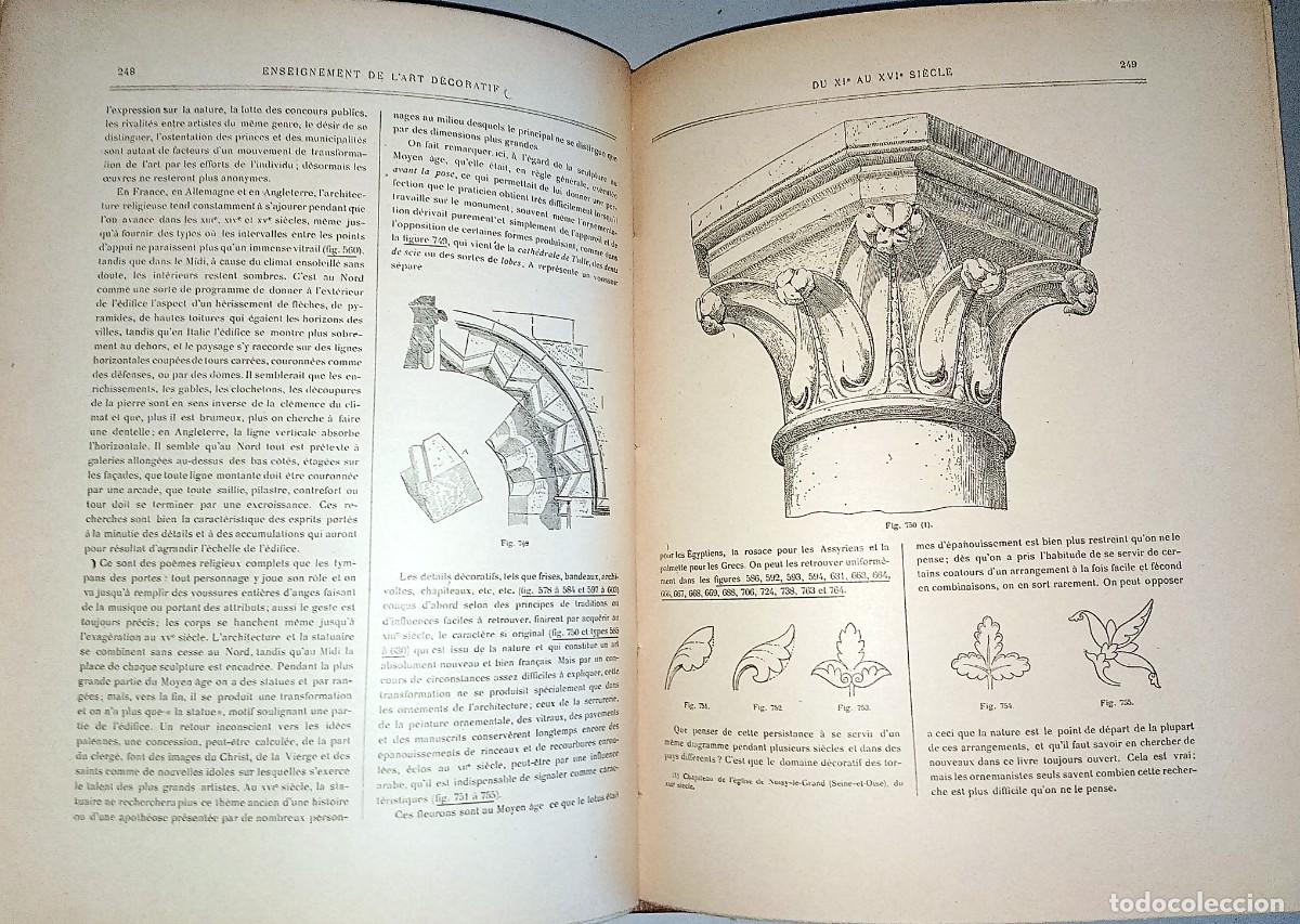 Libros antiguos: ENSEIGNEMENT DES ARTS D&Eacute;CORATIVES - Foto 7