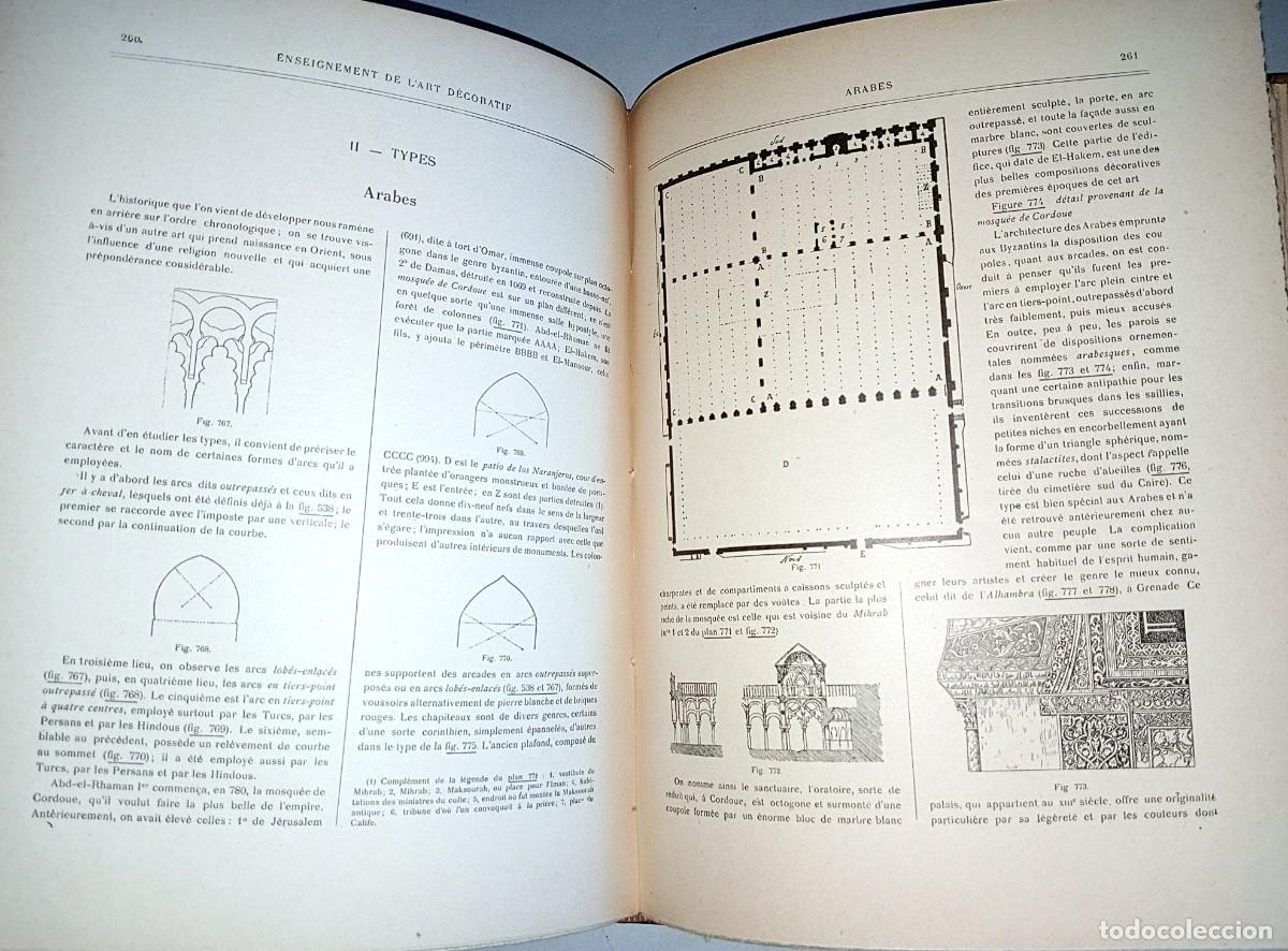Libros antiguos: ENSEIGNEMENT DES ARTS D&Eacute;CORATIVES - Foto 8