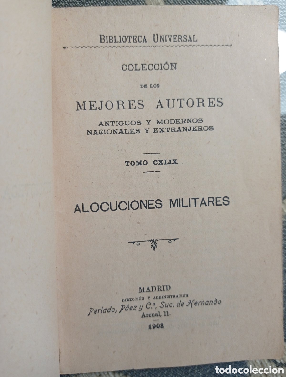 Libros antiguos: ALOCUCIONES MILITARES. 1903. - Foto 2