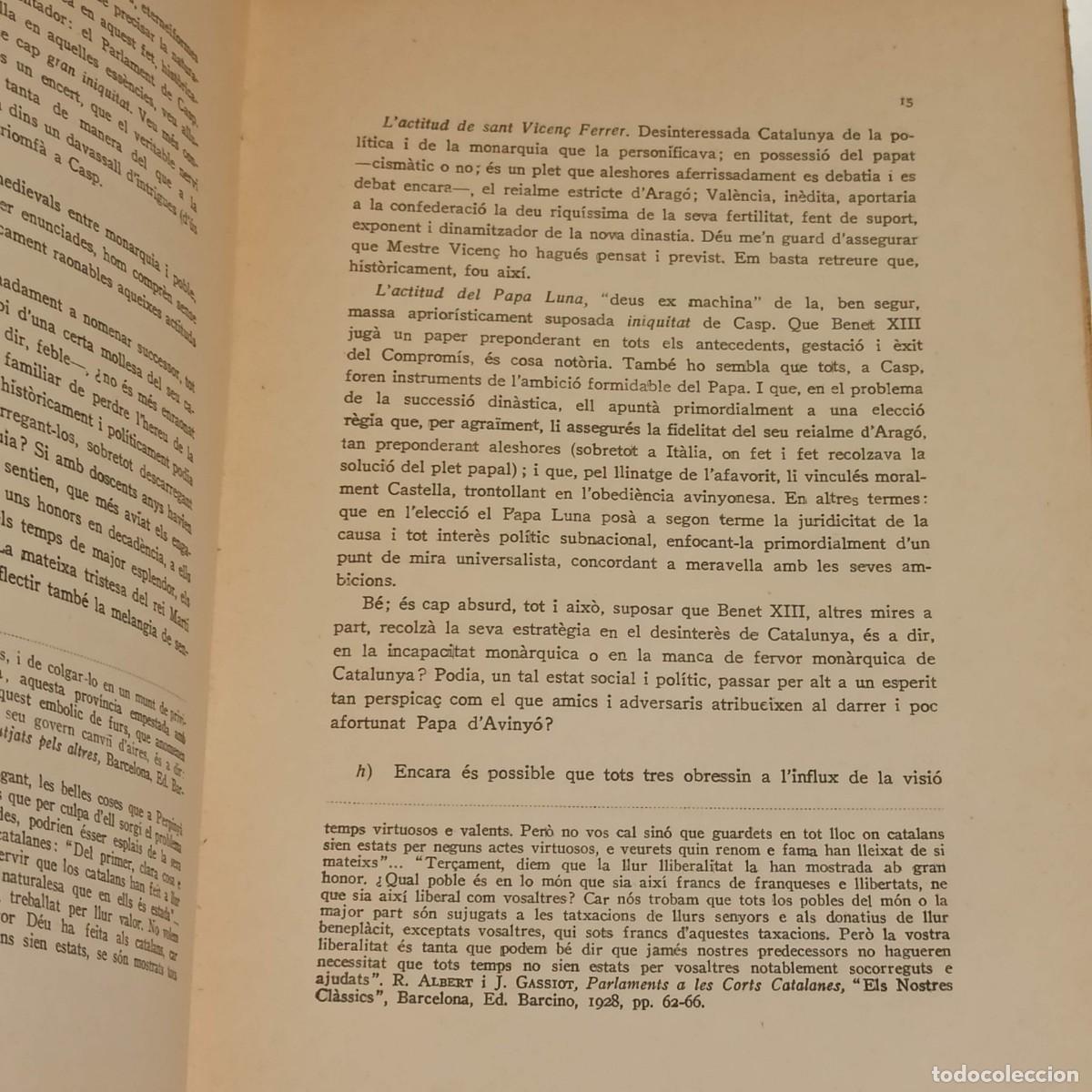 Libros antiguos: Libro El compromis de Casp Pagines vives de la nostra historia - Foto 4
