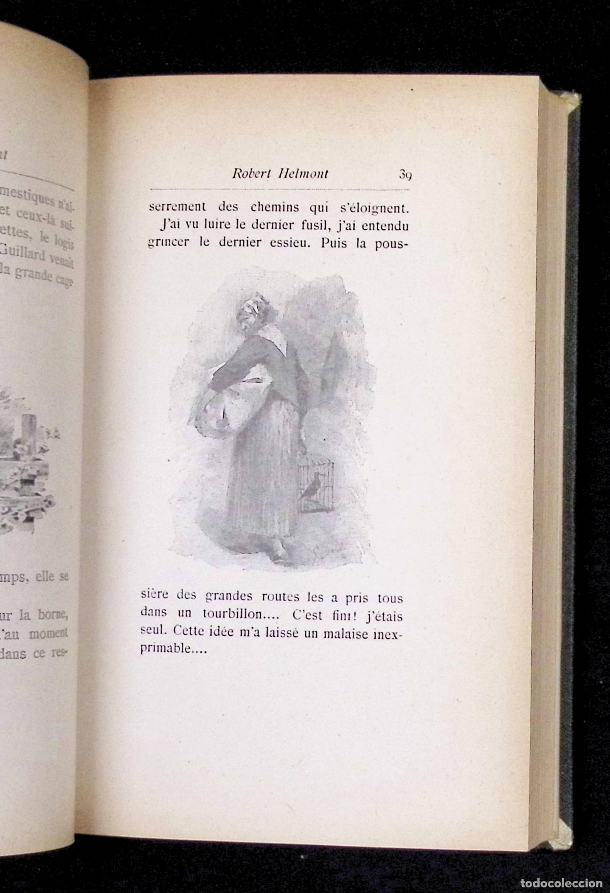 Libros antiguos: ROBERT HELMONT JOURNAL DUN SOLITAIRE. - DAUDET, Alphonse. - Foto 3