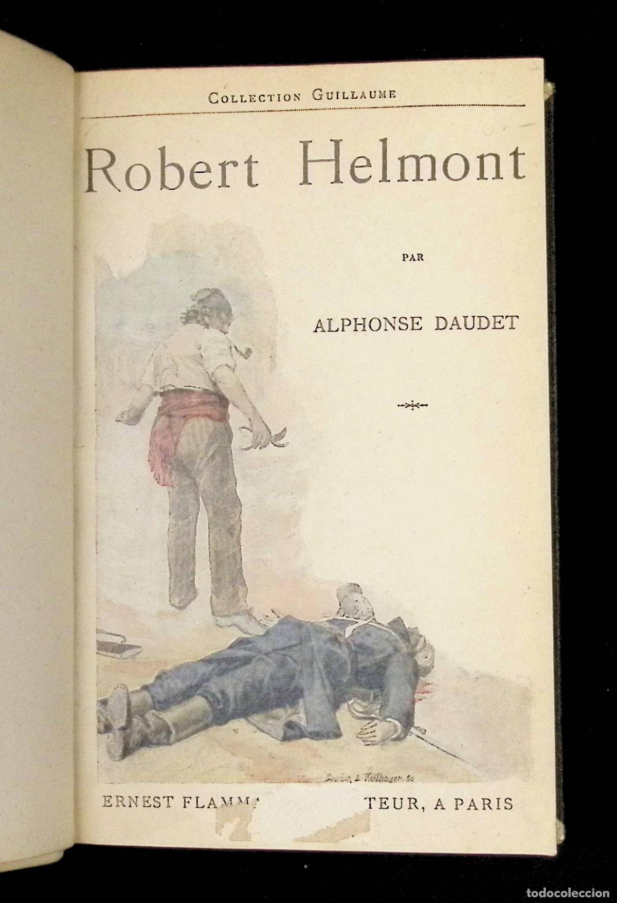 Libros antiguos: ROBERT HELMONT JOURNAL DUN SOLITAIRE. - DAUDET, Alphonse. - Foto 1
