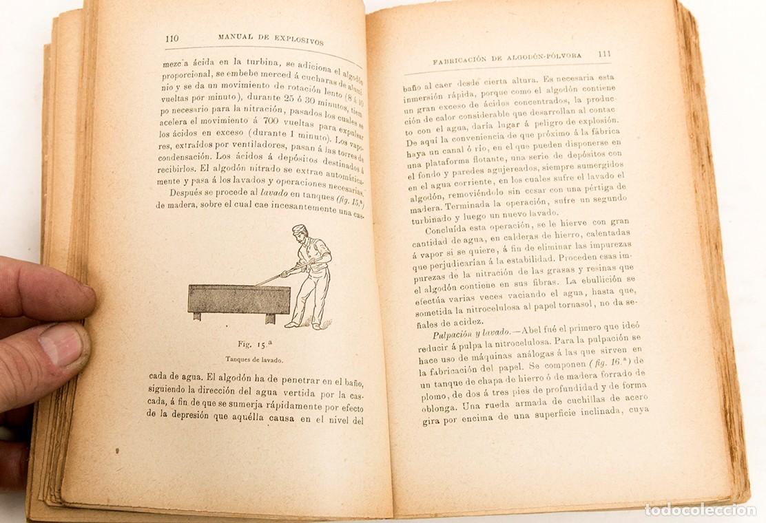 Libros antiguos: MANUAL DE EXPLOSIVOS - SEVERO GOMEZ - 1907 - Foto 5