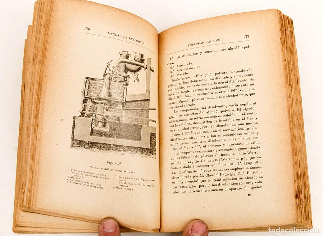Libros antiguos: MANUAL DE EXPLOSIVOS - SEVERO GOMEZ - 1907 - Foto 7
