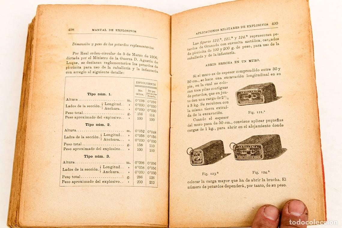 Libros antiguos: MANUAL DE EXPLOSIVOS - SEVERO GOMEZ - 1907 - Foto 9