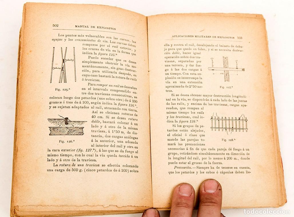 Libros antiguos: MANUAL DE EXPLOSIVOS - SEVERO GOMEZ - 1907 - Foto 11